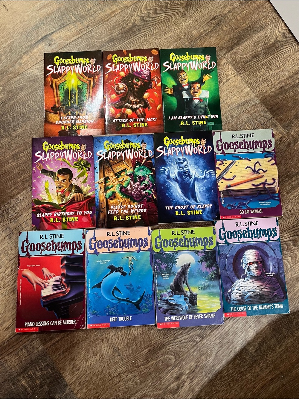Goosebumps Kids Book Lot - Assorted Color Covers by R.L. Stine